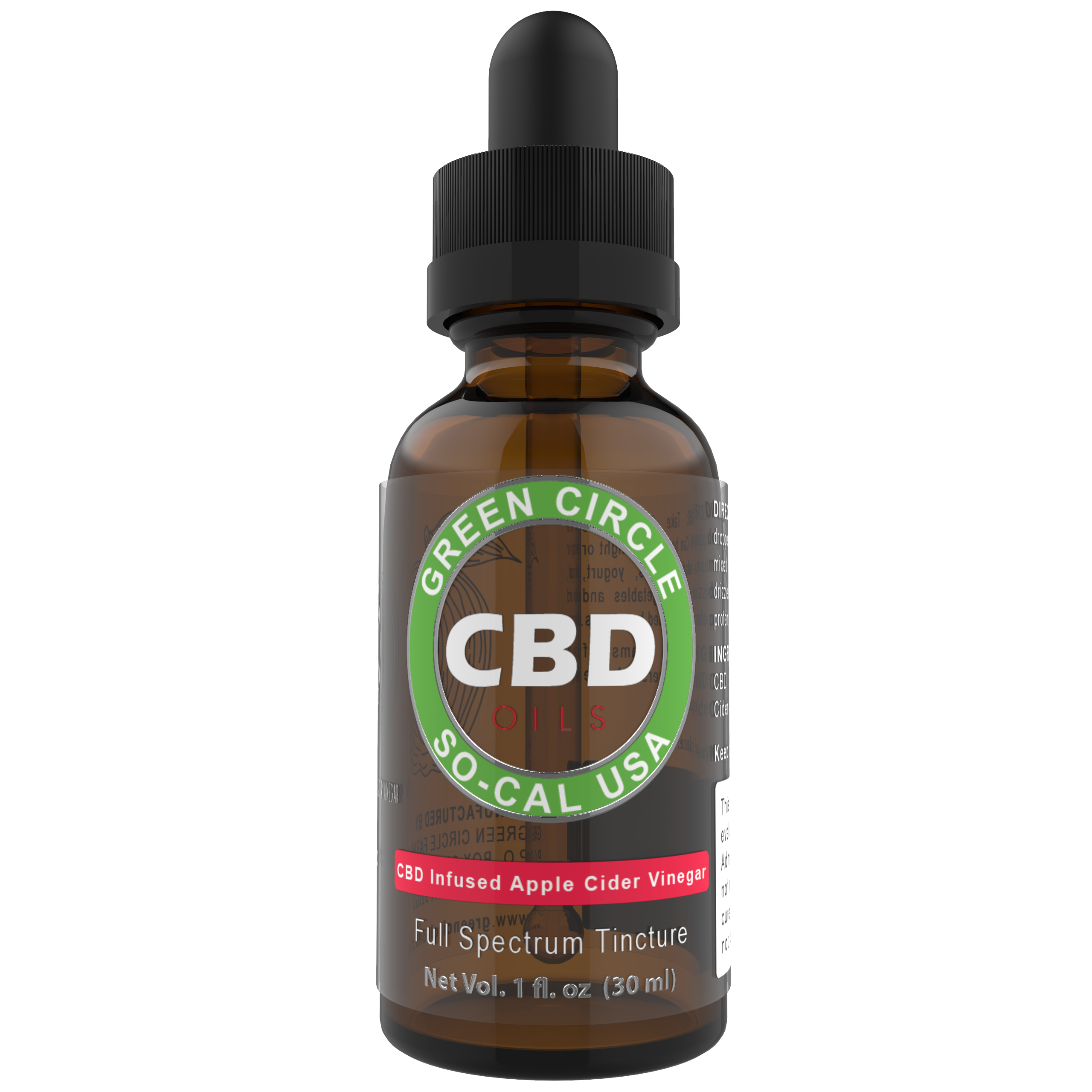 4.0 Full-Spectrum CBD Tincture 4000mg (one oz) Infused Apple