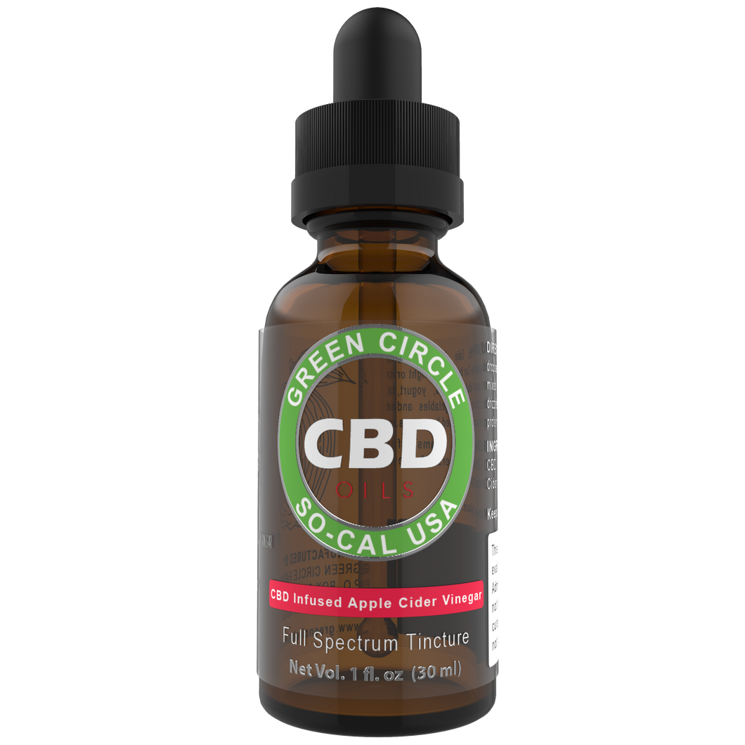 4.0 Full-Spectrum CBD Tincture 4000mg (one oz) Infused Apple Cider Vinegar